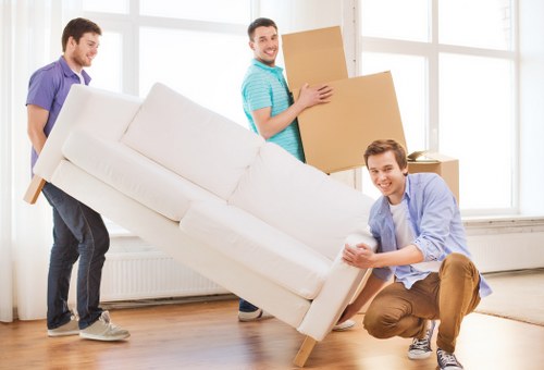 Furniture and IT equipment prepared for office removals in Putney