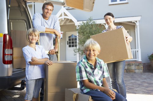 Office relocation by removal companies in Putney with desks and equipment