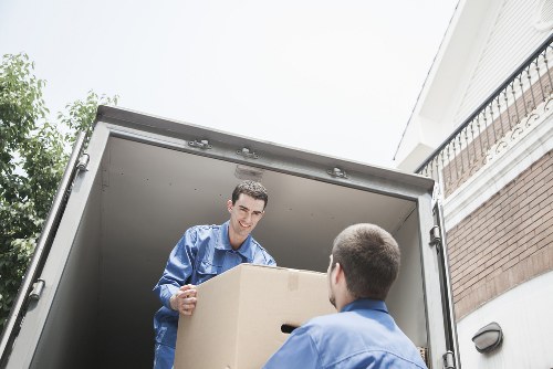 Careful loading of furniture and boxes for Putney student removals